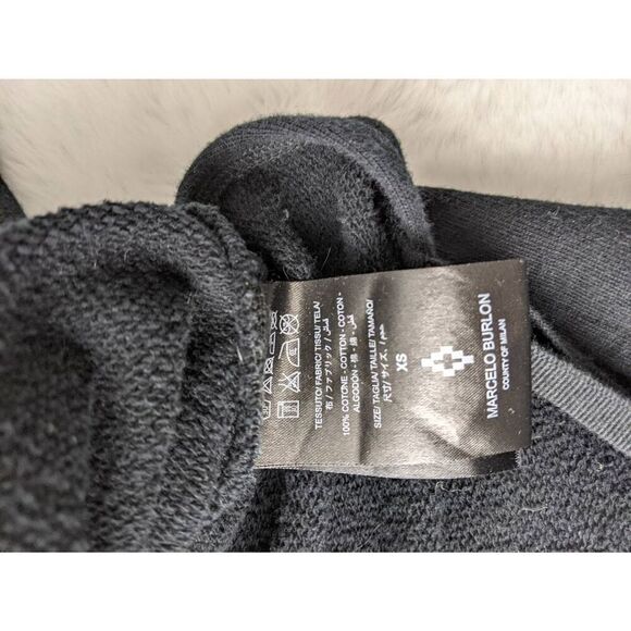 Marcelo Burlon Colorful Wings Black Sweatshirt Oversized Pullover‎ Sz XS - Picture 6 of 8